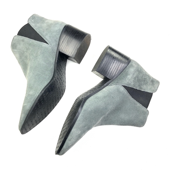 Tahari | Genuine Leather Suede Grey Bootie - Picture 3 of 6